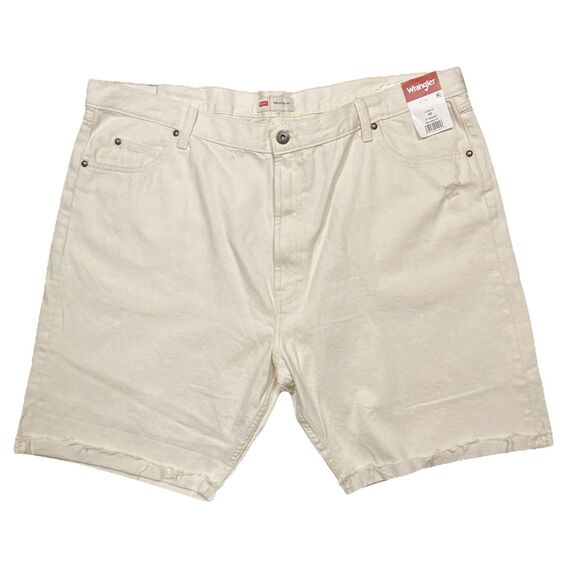 NWT Wrangler Off White Luca Denim Relaxed Fit Jean Shorts Size 42 - Picture 1 of 11